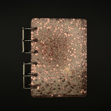 Carnet pailleté rose