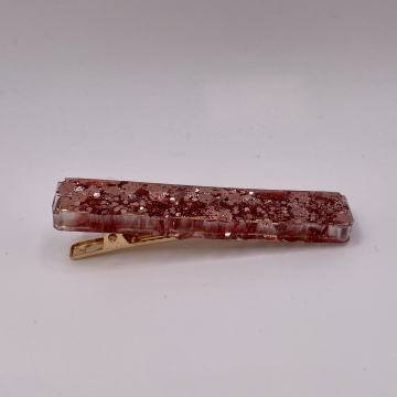 Barrette cheveux crocodile rectangulaire