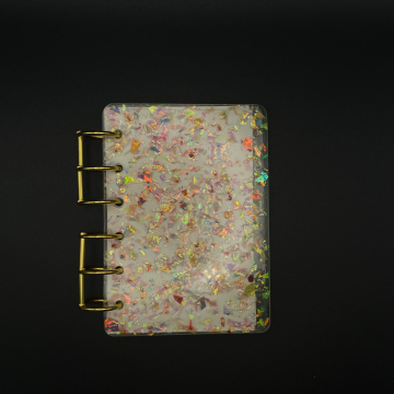 Carnet paillettes multicolores