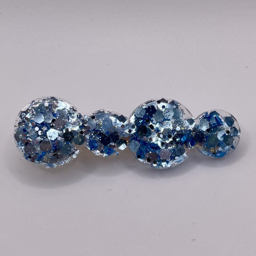 Barrette cheveux crocodile ronds